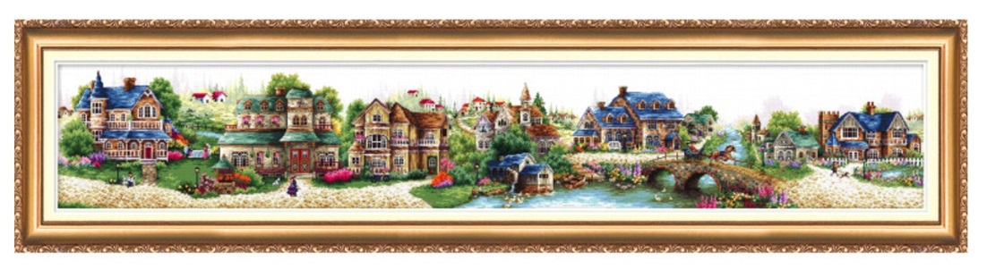 click here to view larger image of Fairytale Town (counted cross stitch kit)