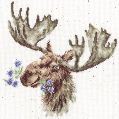 click here to view larger image of It Moose Be Love (counted cross stitch kit)