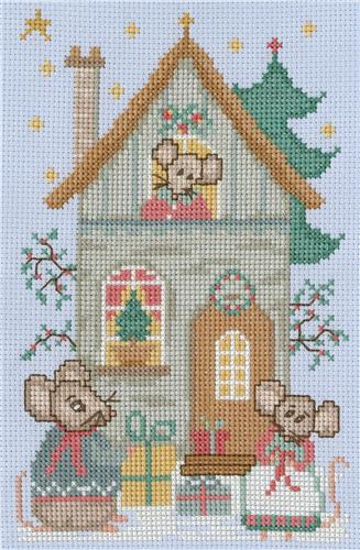 click here to view larger image of Merry Christmouse Eve - Gail Bussi (counted cross stitch kit)