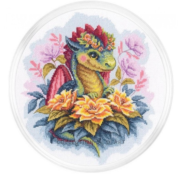 click here to view larger image of Guardian of the Golden Flowers (counted cross stitch kit)