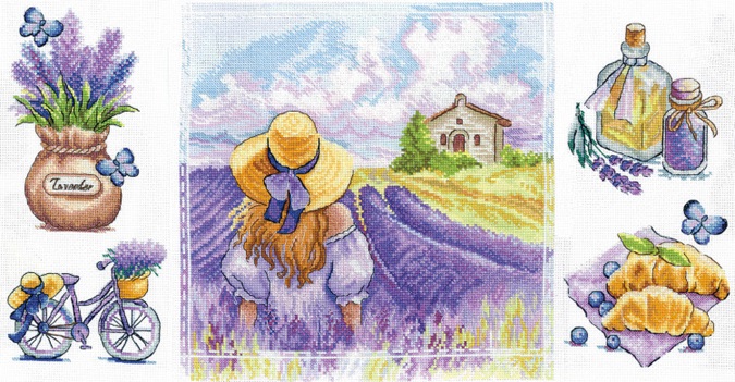 click here to view larger image of Provence Charm (counted cross stitch kit)