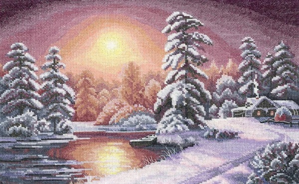 click here to view larger image of Winter Dawn (counted cross stitch kit)