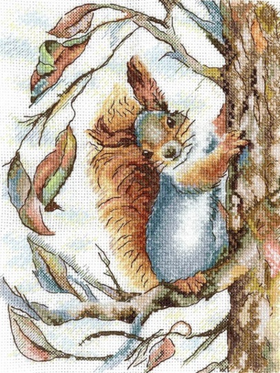 click here to view larger image of Squirrel (counted cross stitch kit)