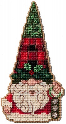 click here to view larger image of Gnome with Bells (counted cross stitch kit)