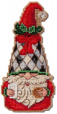 click here to view larger image of Milk and Cookie Gnome   (counted cross stitch kit)