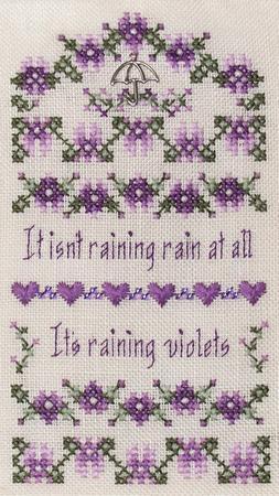 click here to view larger image of Raining Violets (chart)