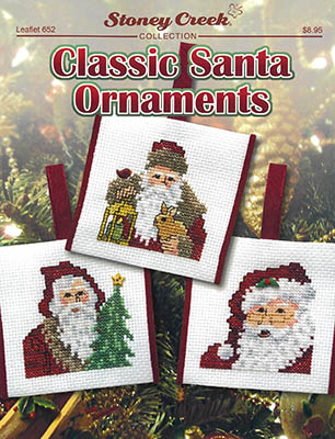 click here to view larger image of Classic Santa Ornaments (Stoney Creek) (chart)