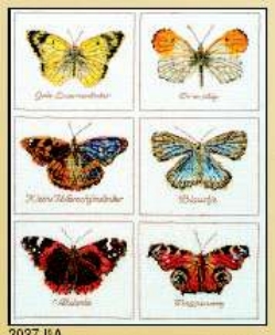 click here to view larger image of Butterflies (counted cross stitch kit)