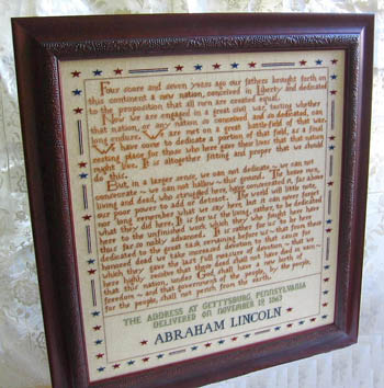 click here to view larger image of 272 Words (Gettysburg Address) (chart)