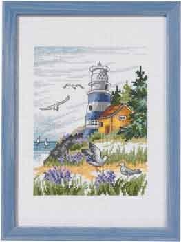 click here to view larger image of Lighthouse (counted cross stitch kit)