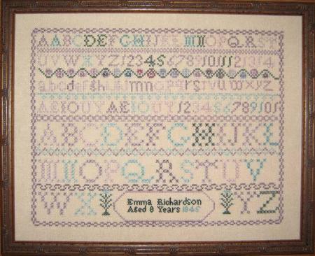 click here to view larger image of Emma Richardson 1845 (chart)