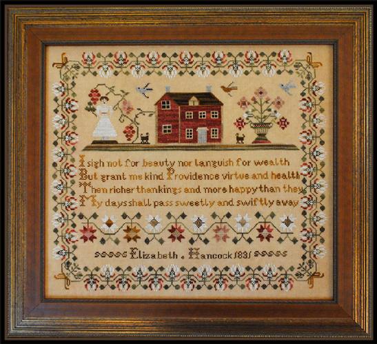 click here to view larger image of Elizabeth Hancock Sampler (chart)