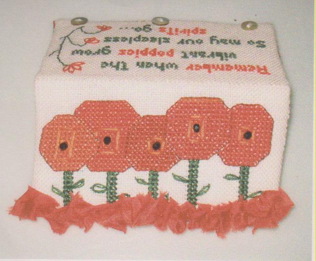 click here to view larger image of Remember The Poppies Case (counted cross stitch kit)