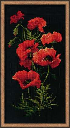 click here to view larger image of Poppies (counted cross stitch kit)