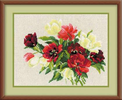 click here to view larger image of Tulips (counted cross stitch kit)