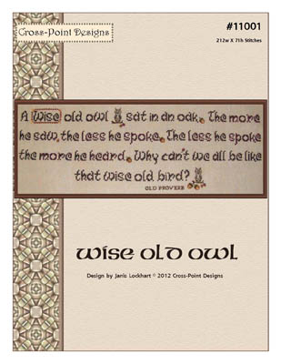 click here to view larger image of Wise Old Owl (chart)