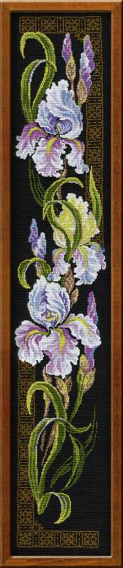 click here to view larger image of Irises (counted cross stitch kit)