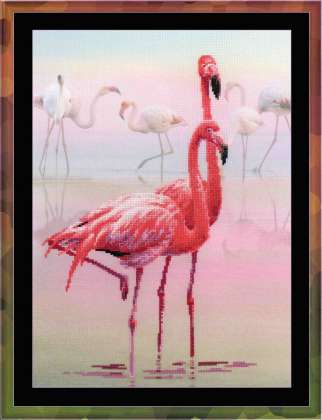 click here to view larger image of Flamingo (counted cross stitch kit)