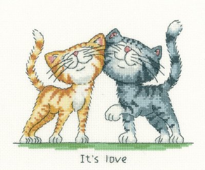 click here to view larger image of It's Love (Kit) (counted cross stitch kit)