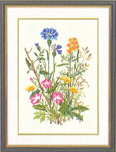 click here to view larger image of Wildflowers (counted cross stitch kit)