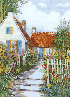 click here to view larger image of Cottage Garden (counted cross stitch kit)