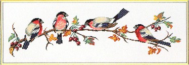 click here to view larger image of Bullfinch (counted cross stitch kit)